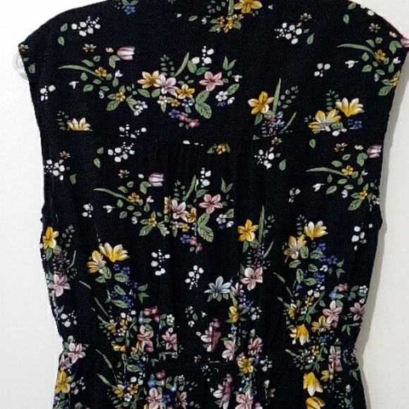 Mandee black floral mini dress with pockets - Picture 9 of 9